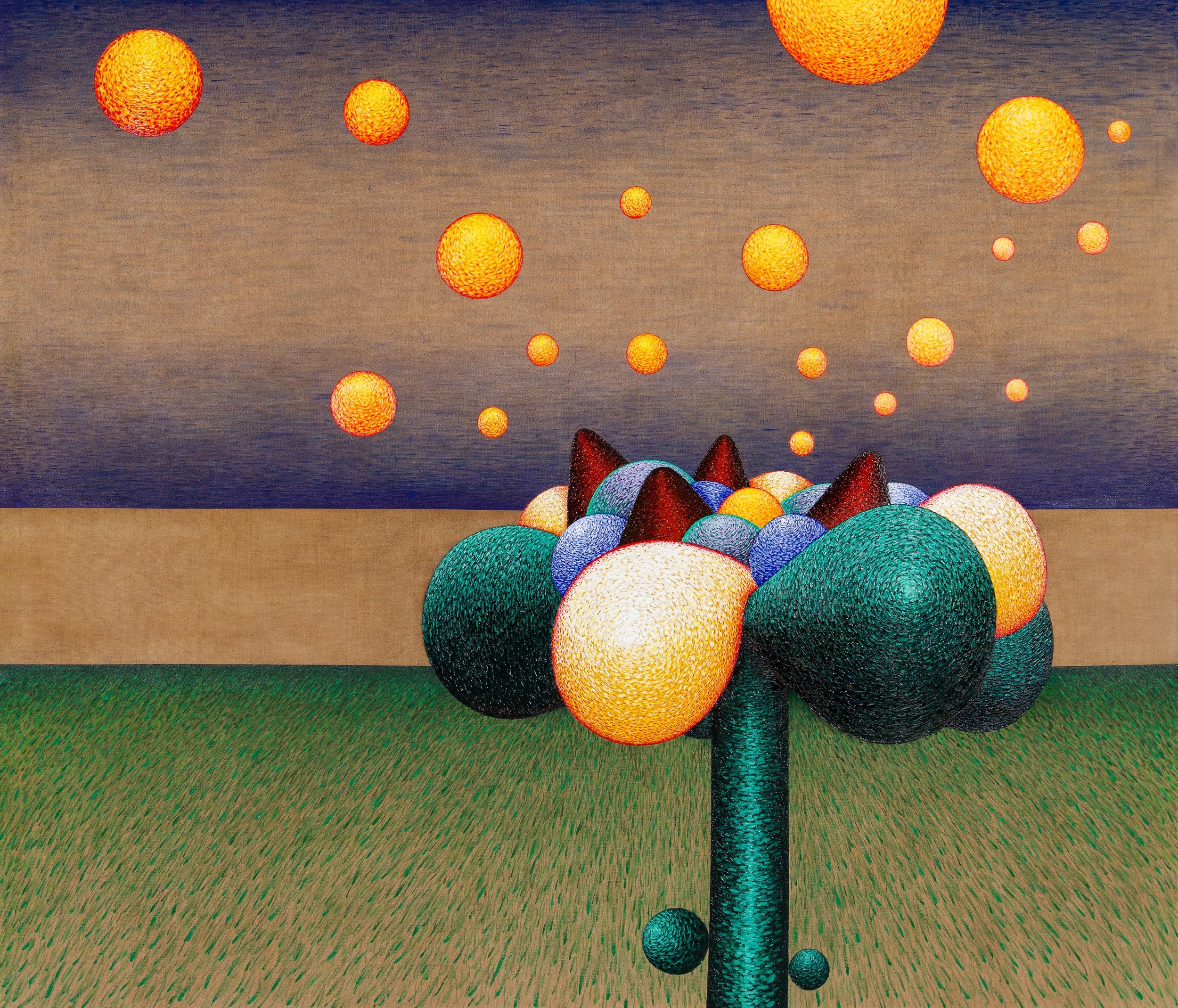 Apology Flower No. 8 (Across the Bay), 2021, 72in x 84in